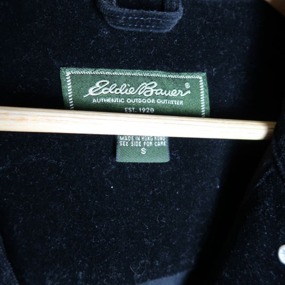 Eddie Bauer Black Suede Jacket Sz S - Picture 3 of 8